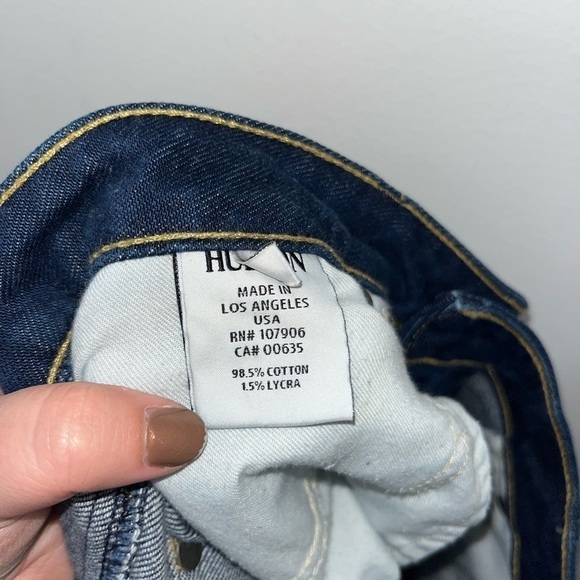 HUDSON Low Rise Blue Jeans Size 27 - Picture 2 of 12